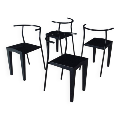 Postmodern Dr. Glob Dining Chairs by Philippe Starck for Kartell, Italy, 1980s, Set of 4