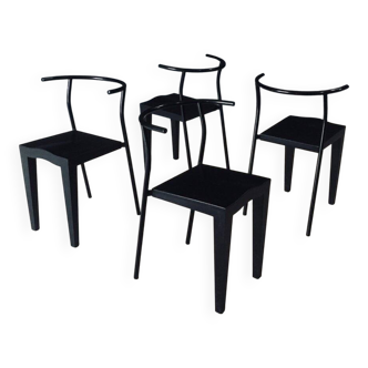 Postmodern Dr. Glob Dining Chairs by Philippe Starck for Kartell, Italy, 1980s, Set of 4