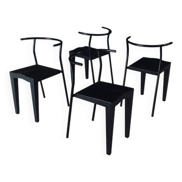 Postmodern Dr. Glob Dining Chairs by Philippe Starck for Kartell, Italy, 1980s, Set of 4