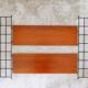 Wooden and metal wall shelf