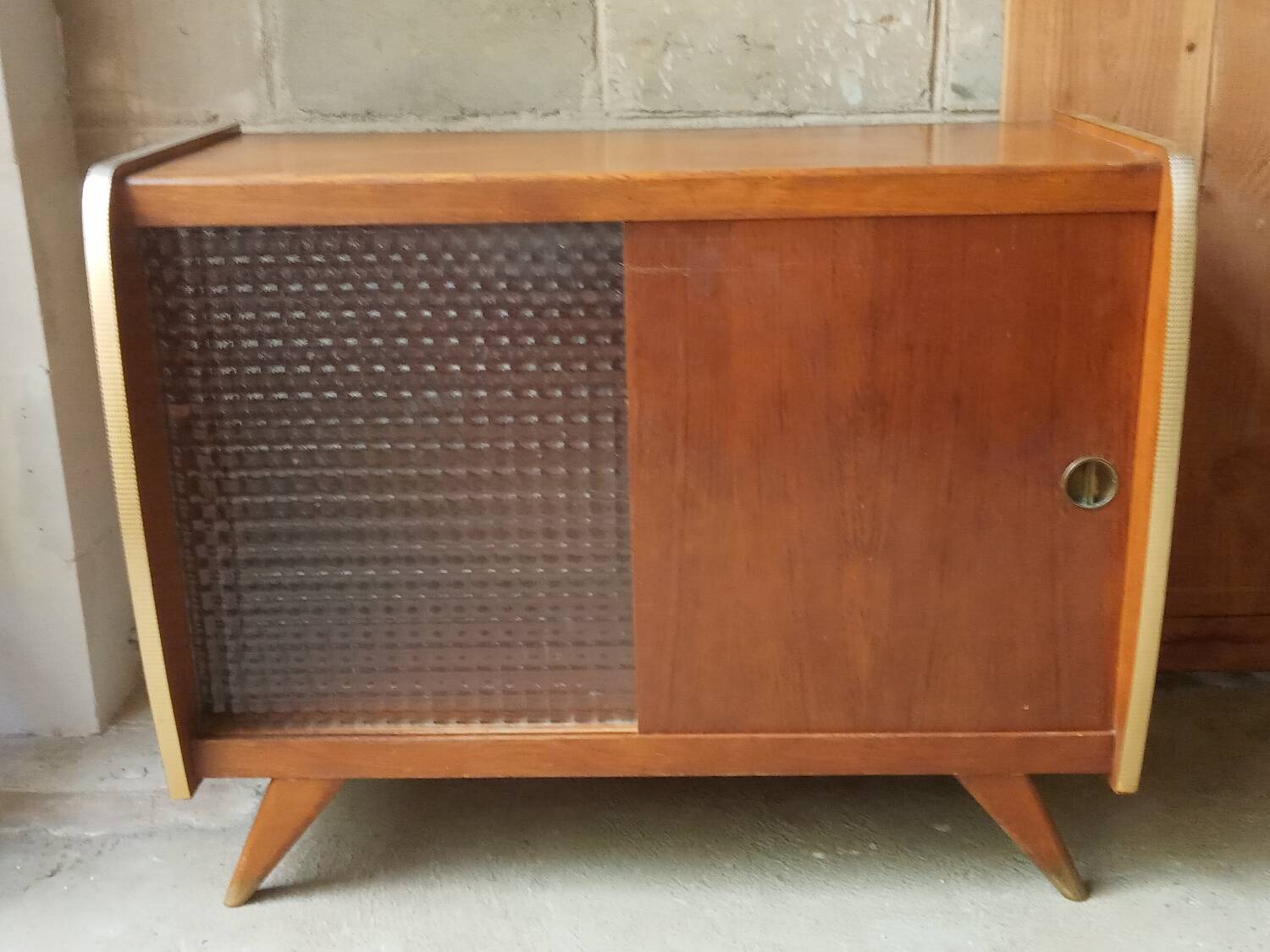 Vintage sideboard with compass feet