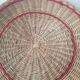 Vintage wicker tray nets and red handles