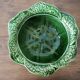 Souptureen and dish in cabbage slip