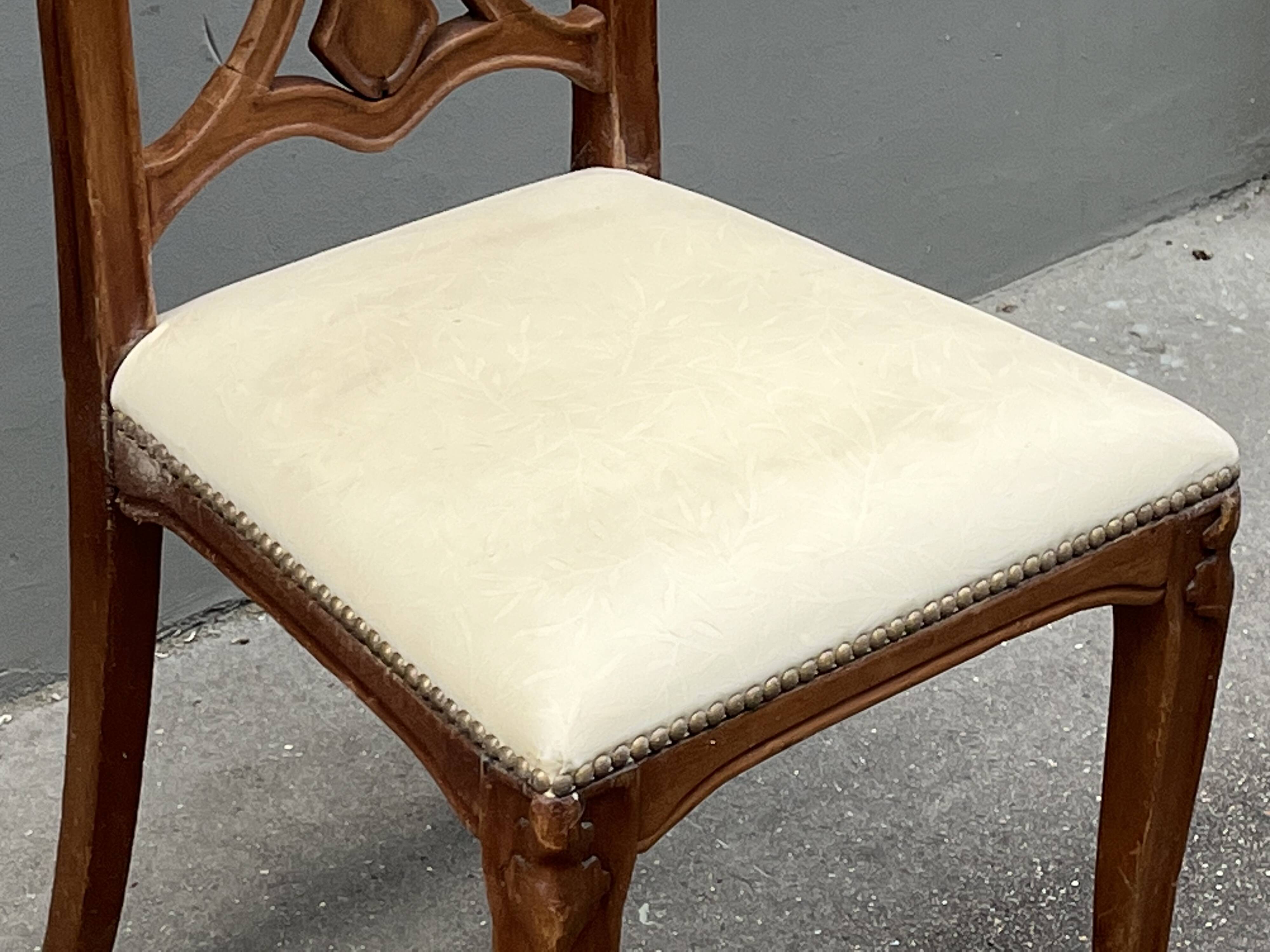Chaise Art Nouveau, années 1900