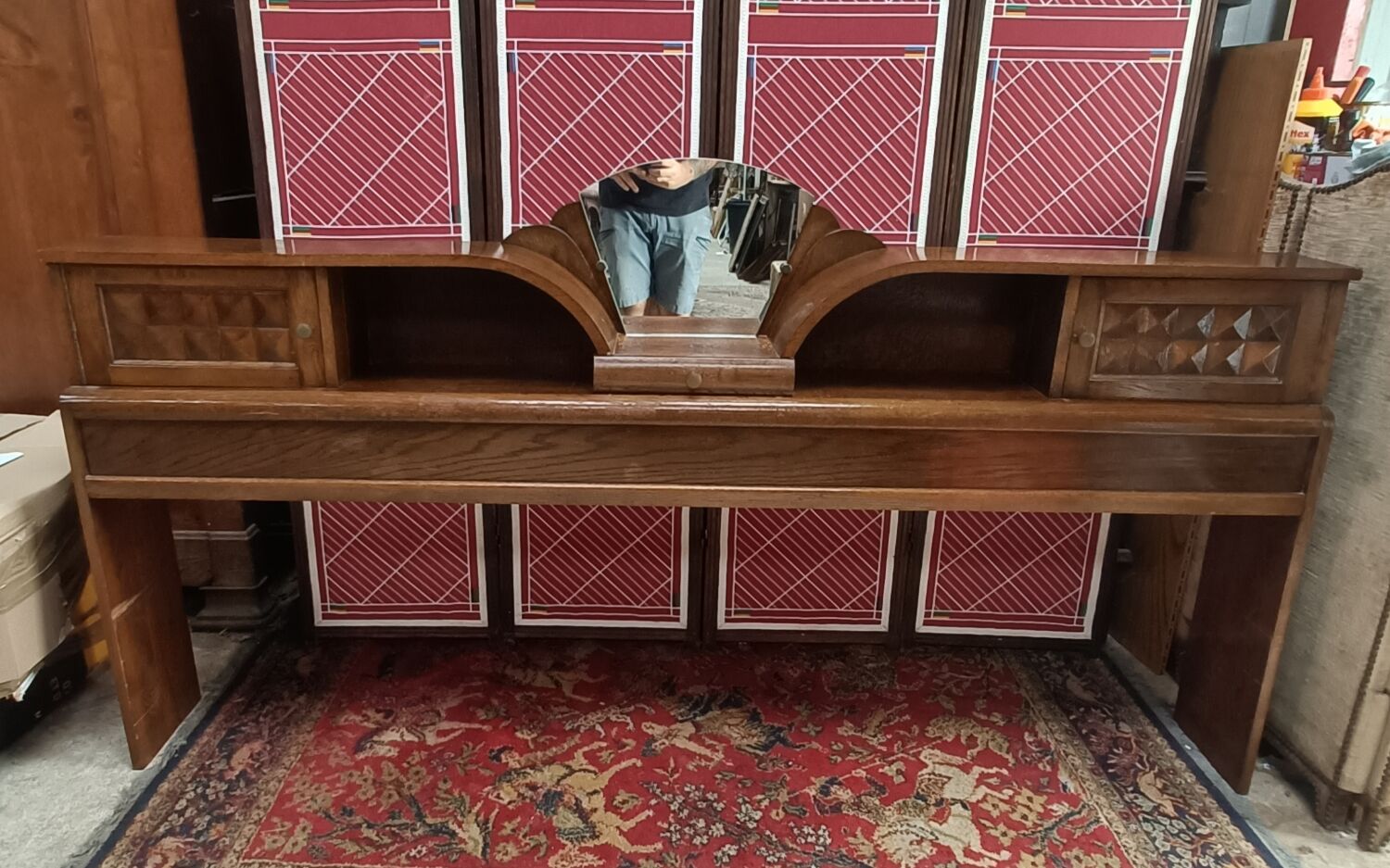 Cosy ou tête de lit Art-déco, années 50, vintage