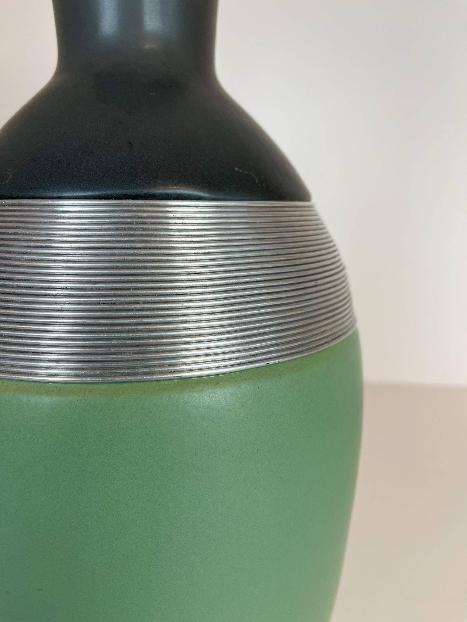 Large Art Deco style pedestal vase, Sweden, 1970s