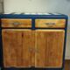 Mado bass buffet renovated wood and blue