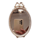Mini miroir medaillon argent