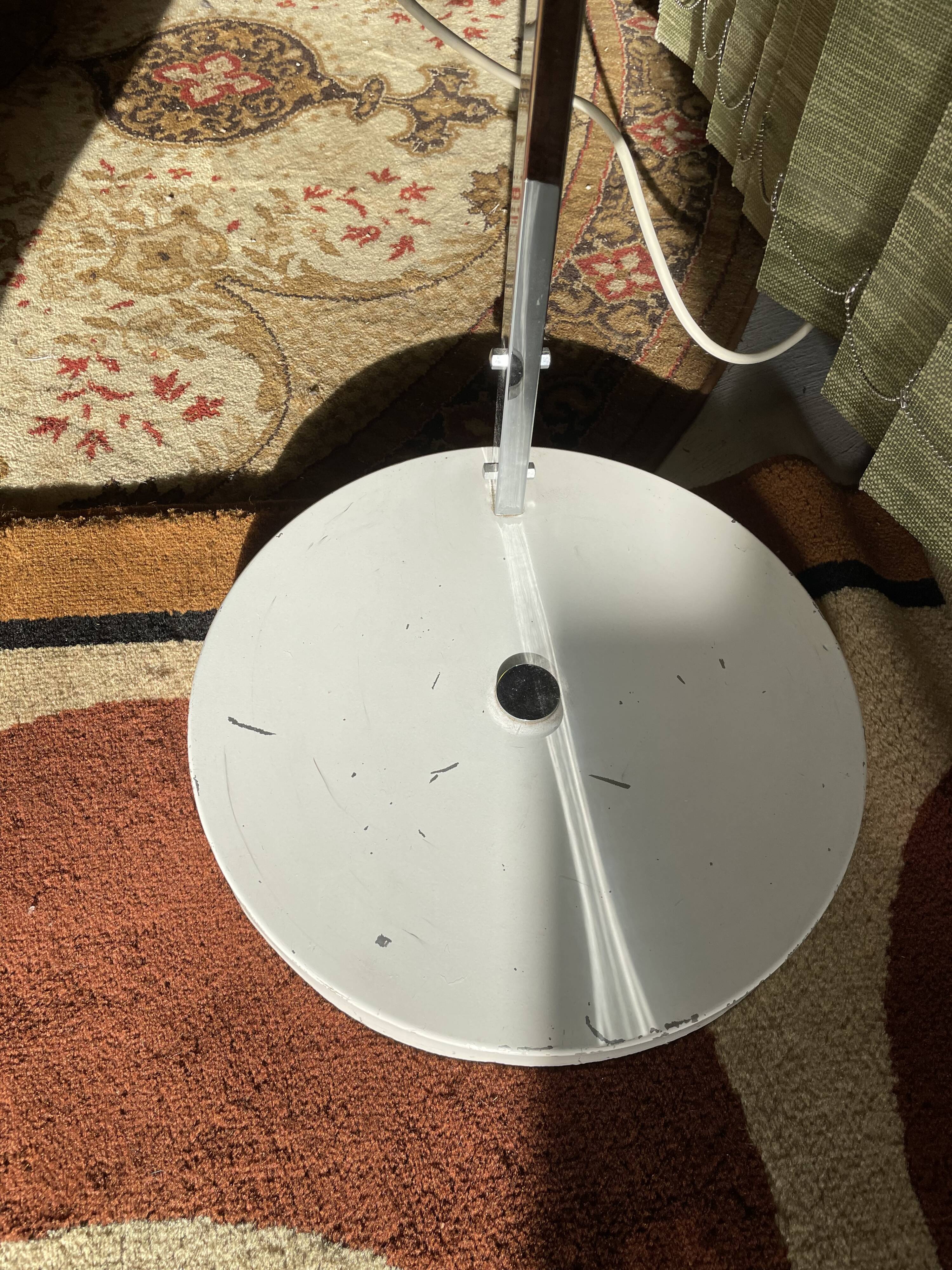 Adjustable arc floor lamp design Guzzini year 70