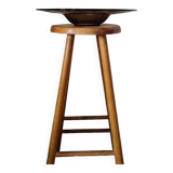 Plat en verre fumé