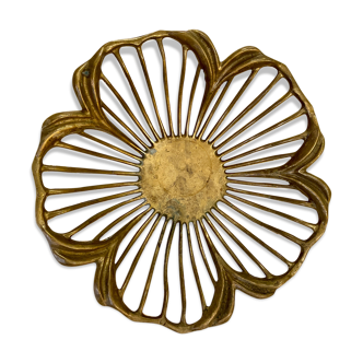 Brass flower bread/fruit basket