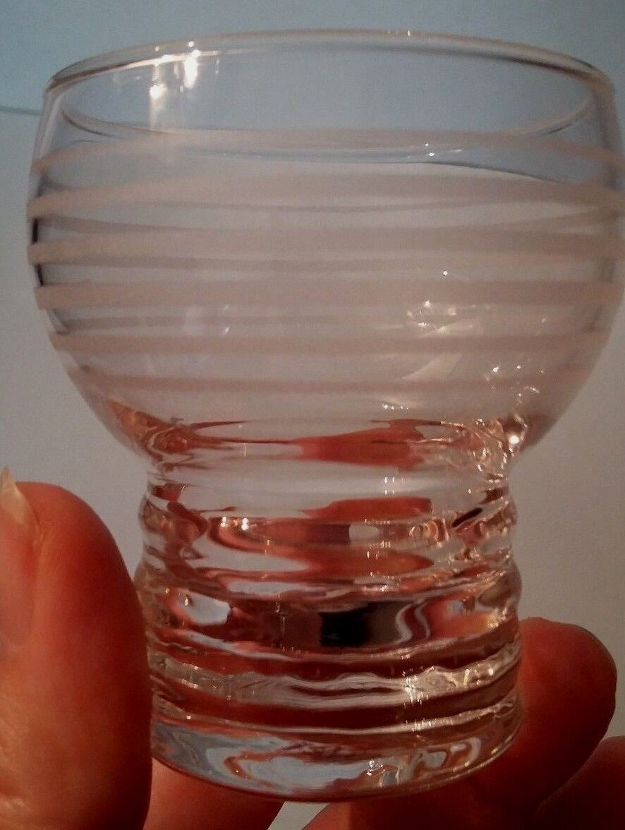 Series of 6 glasses, XXth