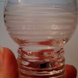 Series of 6 glasses, XXth