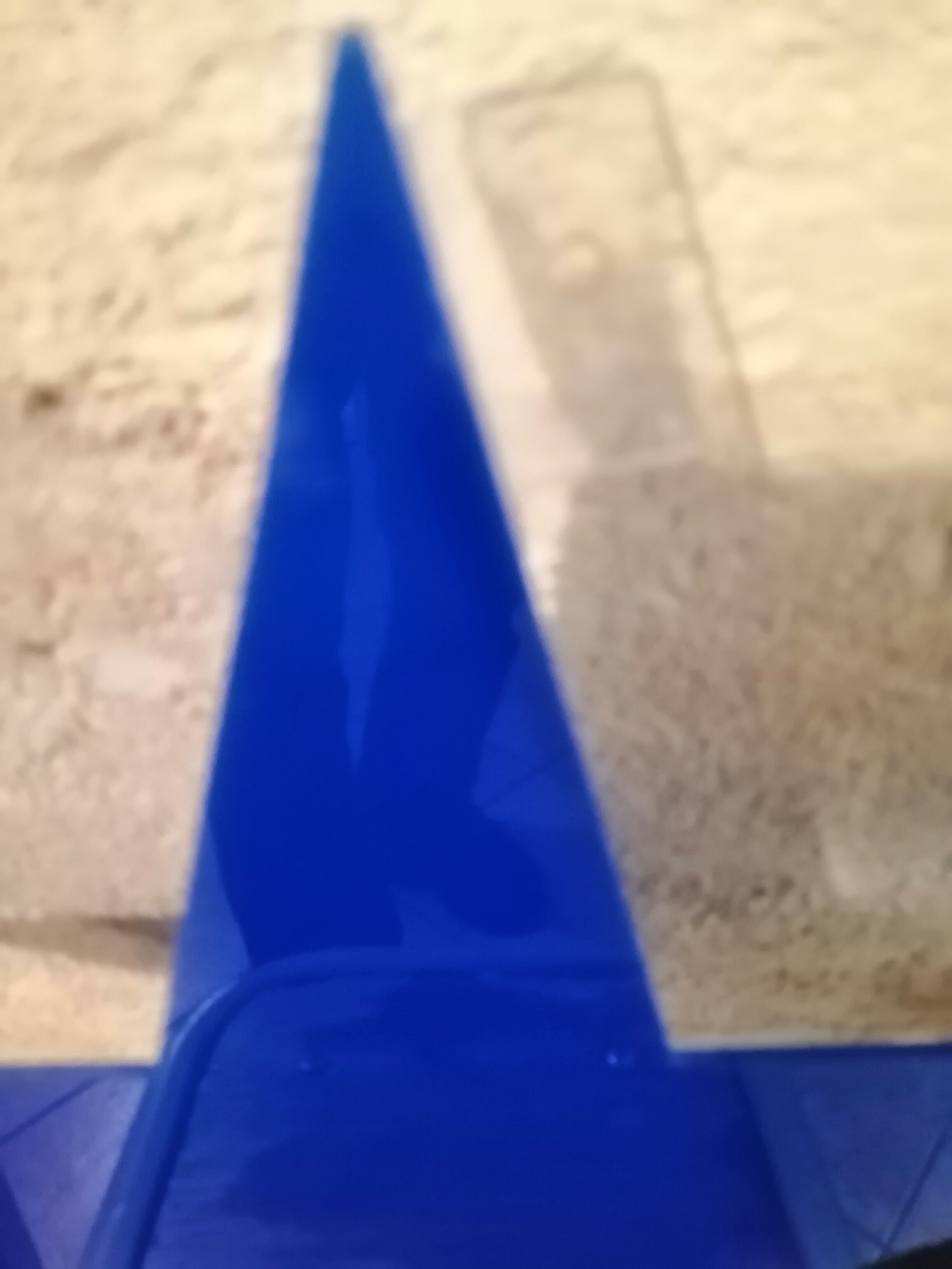 Vintage blue plexiglass sign star