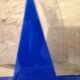 Vintage blue plexiglass sign star
