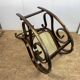 Rocking Chair in wood and canework, vintage 1970s