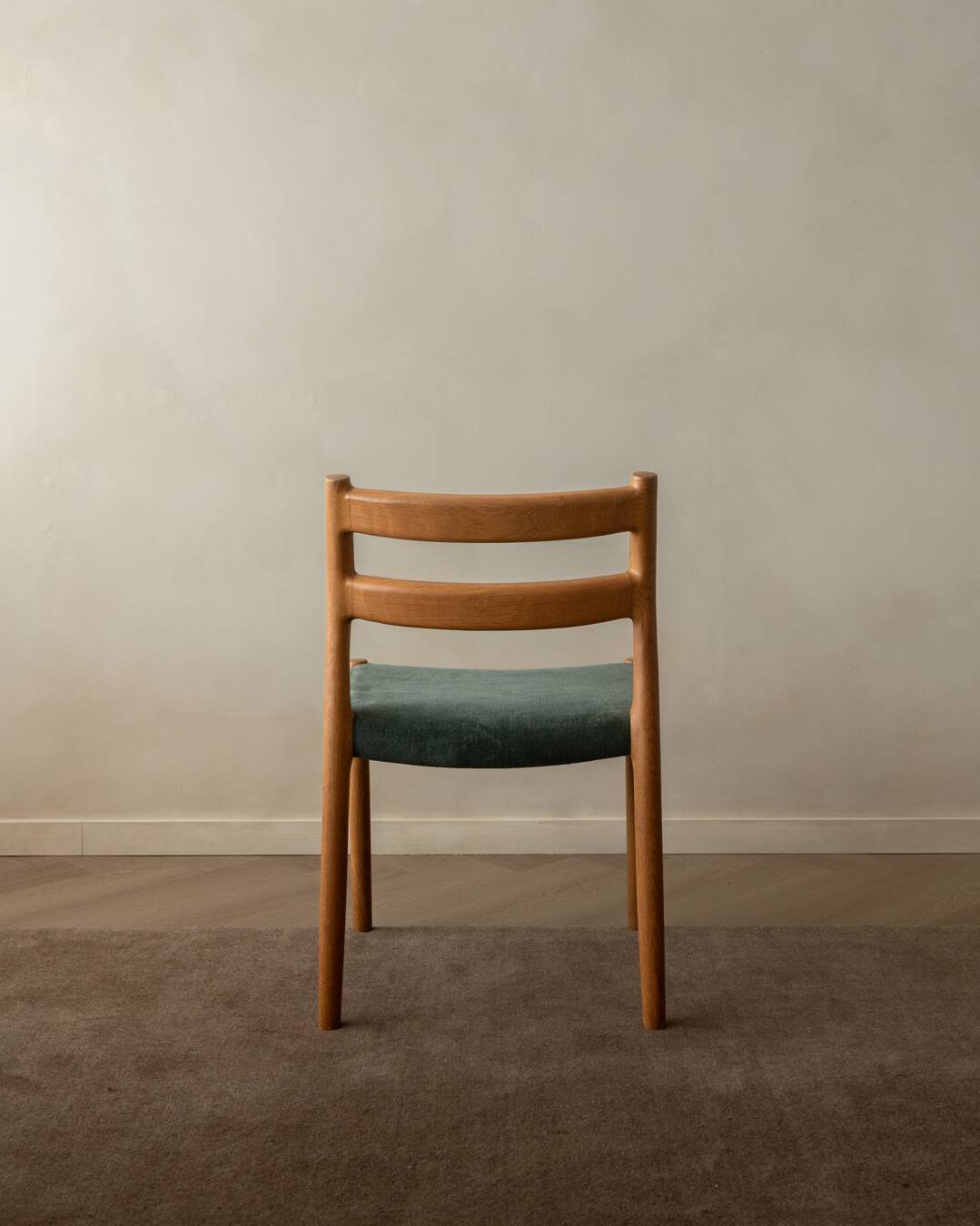 Vintage Danish Dining Chairs Model 84 Oak Niels O. Møller, 1960s, Set of 4