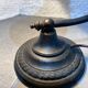 Art Deco table lamp with a glass paste shade