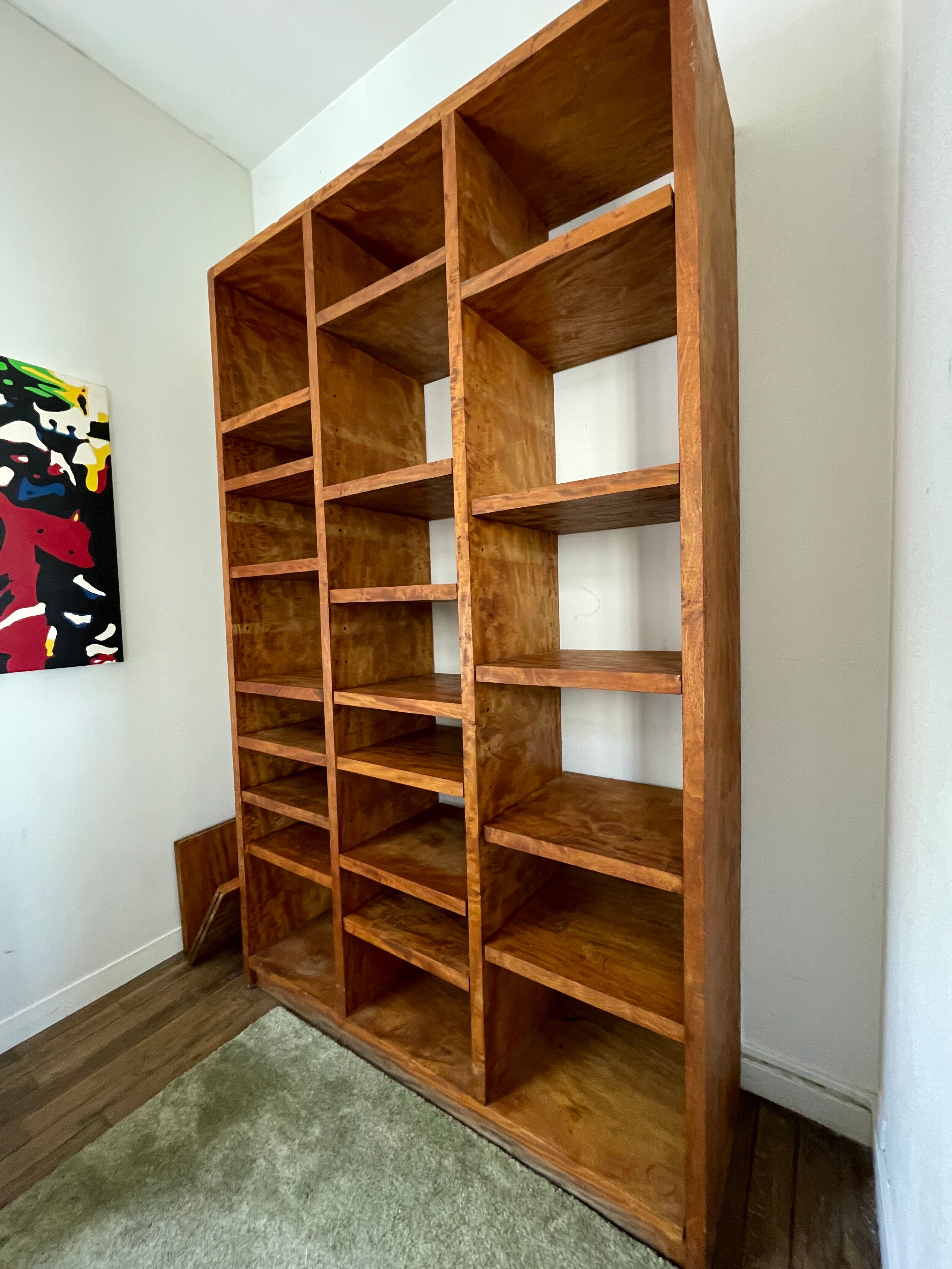 Bibliothèque etagère bois massif
