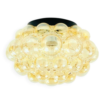 Large Mid-Century Modern Bubble Glass Ceiling Light by H. Tynell, 1970s
