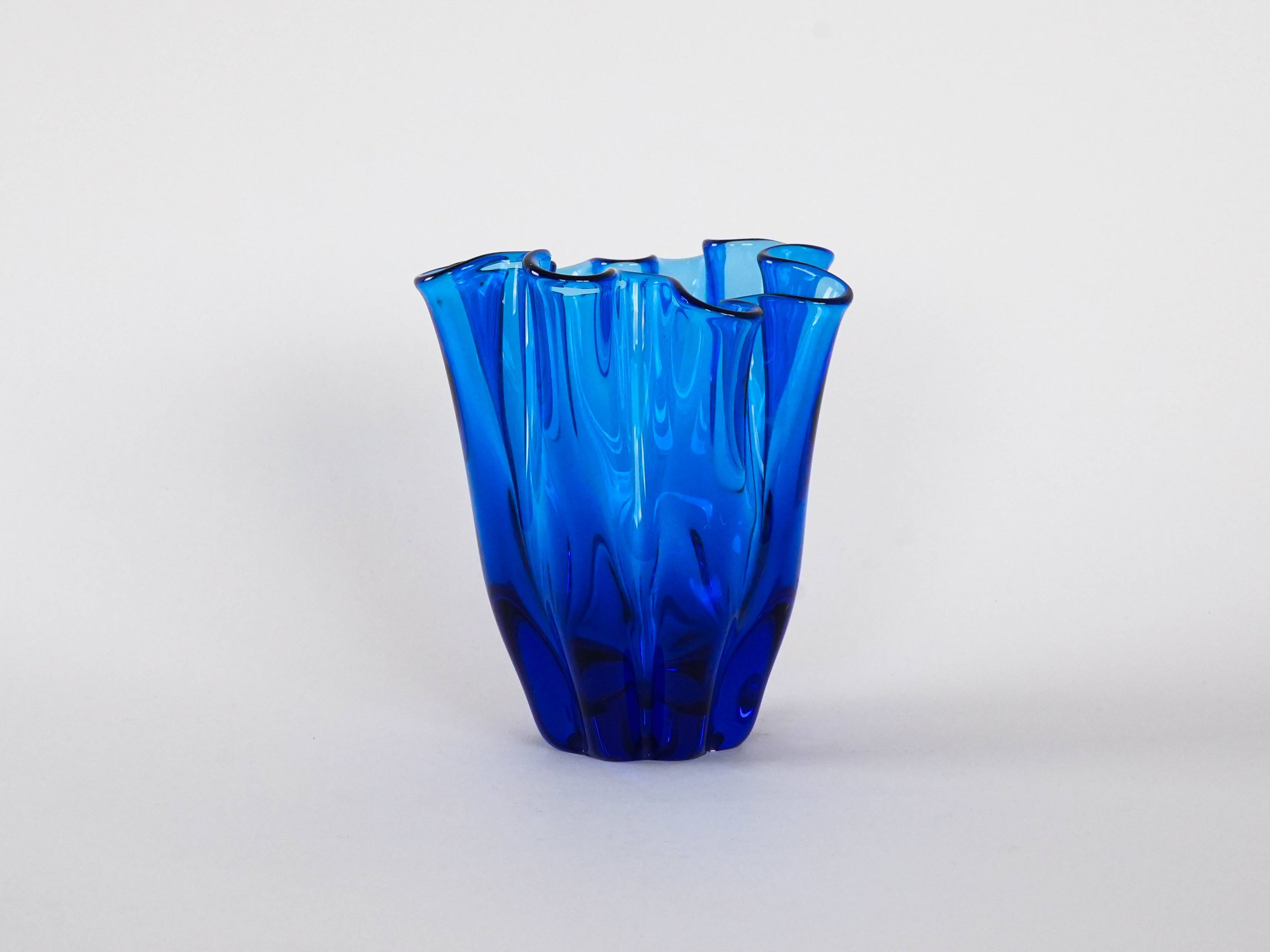 Cobalt vase, Danish design, 1970s, made in Denmark