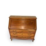 Antique Italian secrétaire in solid walnut, 1920s/1930s.