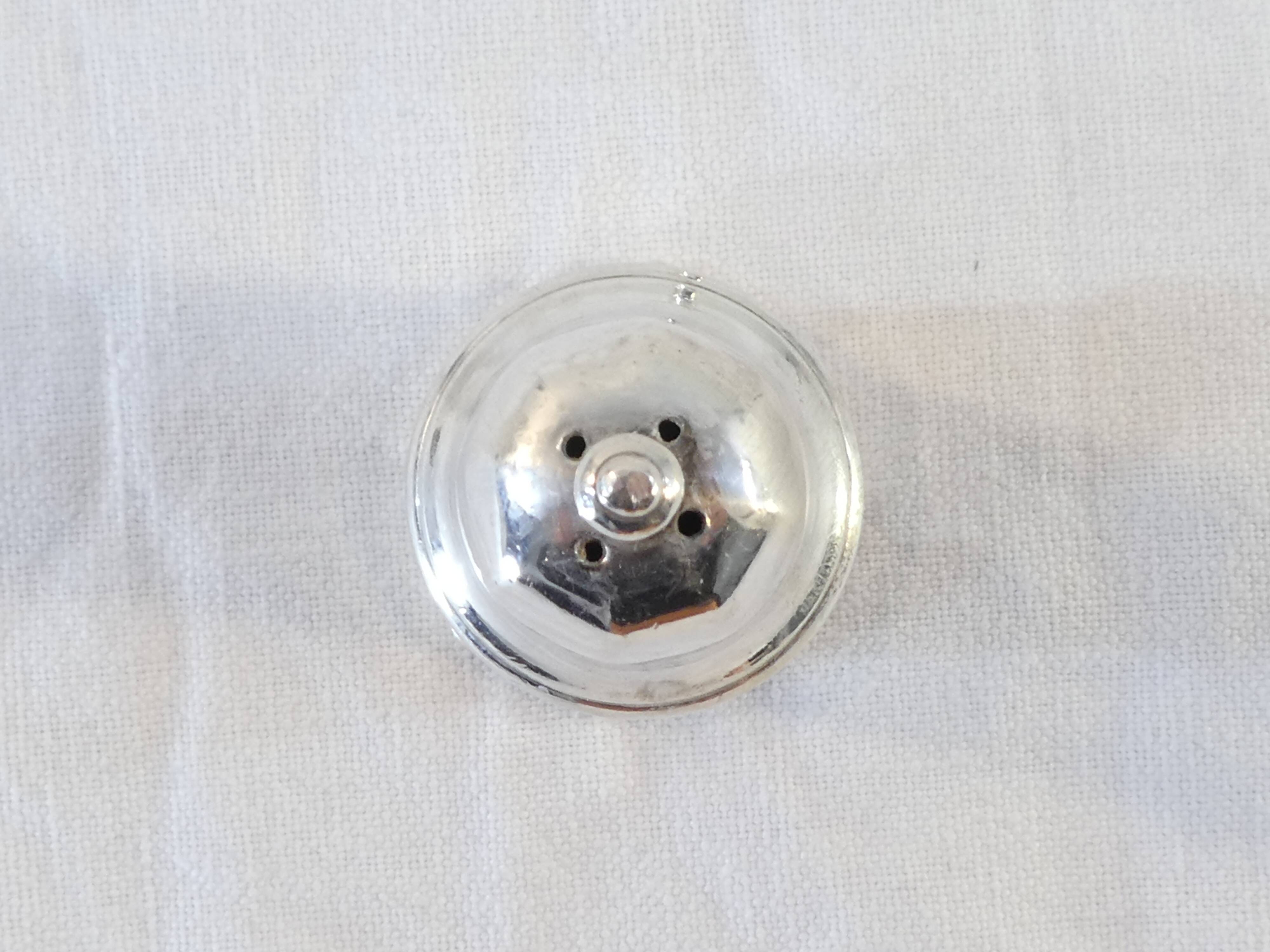 Christofle salt and pepper salt and pepper in silver metal