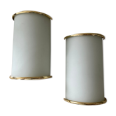 Pair of Wall Lamps Hollywood Regency 70s