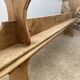 Pair of solid oak wood farmhouse benches 250cm rustic 1900