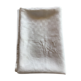 Nappe MC rect 205x178 damask tile grège