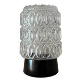 Vintage wall light / ceiling light in Bakelite and glass - 1960s