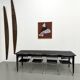 Grande Table de Ferme Années 50 en Bois Brûlé (Shou Sugi Ban) – L245 cm