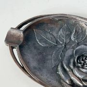 Vintage Lisieux metal ashtray / pocket emptier - 1930s art deco style