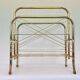 1980s gold-coloured metal magazines/newspaper stand