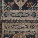 Vintage Turkish Oushak Rug Handwoven 59x200 cm