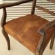 Pair of vintage leather armchairs