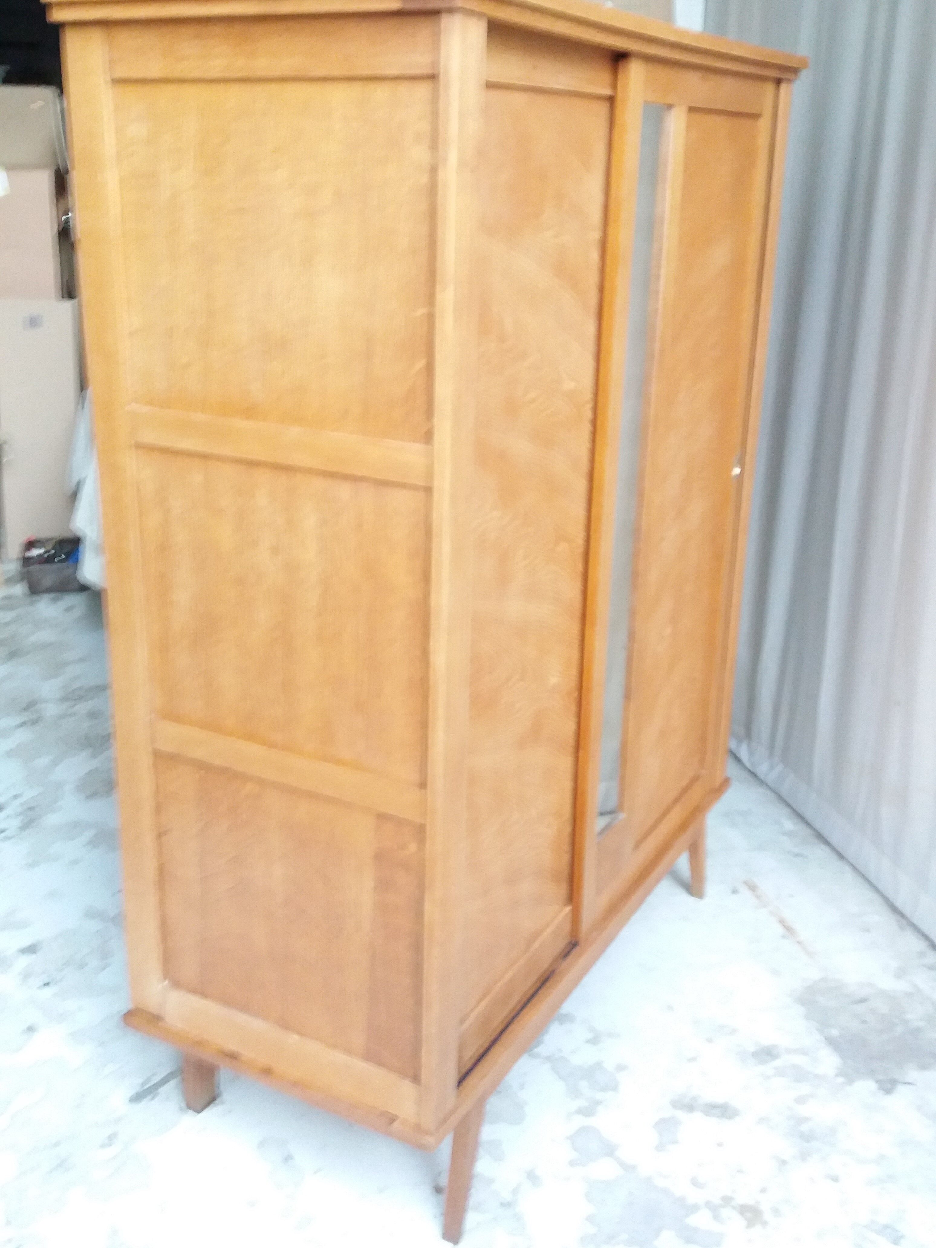 Vintage 2-door and mirror cabinet