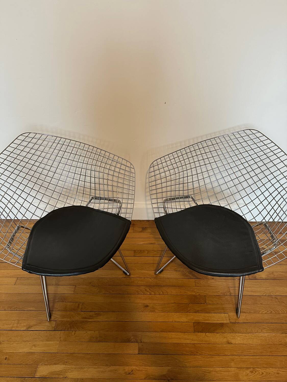 Paire de fauteuils Diamond par Harry Bertoia pour Knoll vintage