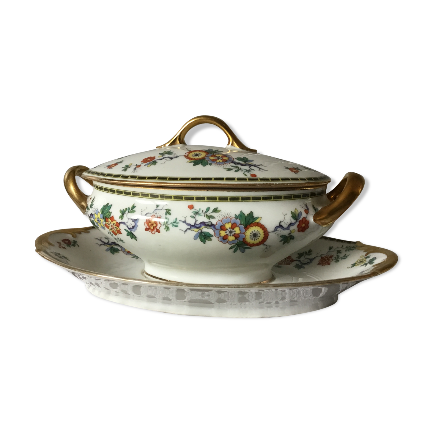 Old Limoges sauce boat