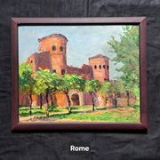 Paire de tableaux post-impressionnistes signés BERJONNEAU, huile sur carton