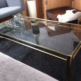 Coffee table Maison Malabert bronze & glass