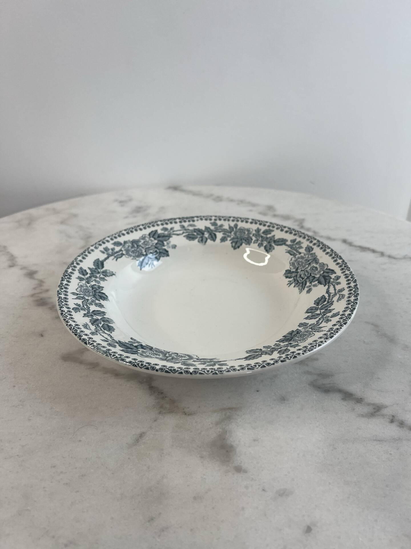 Shallow dish in ironstone Sarreguemines Digoin 22cm