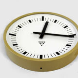 Railway gold Factory Clock from Pragotron, 1970's
