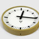 Railway gold Factory Clock from Pragotron, 1970's