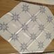 Nappe brodée bleu ancienne