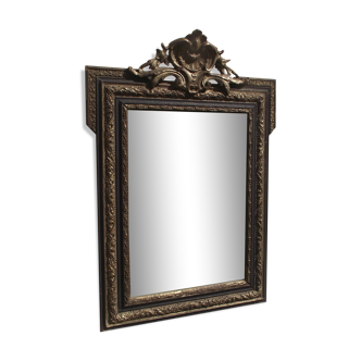 Mirror late 19th Napoleon III 56x76cm