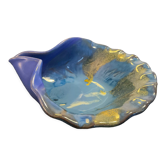 Vide poche vintage coquillage en terre cuite émaillée