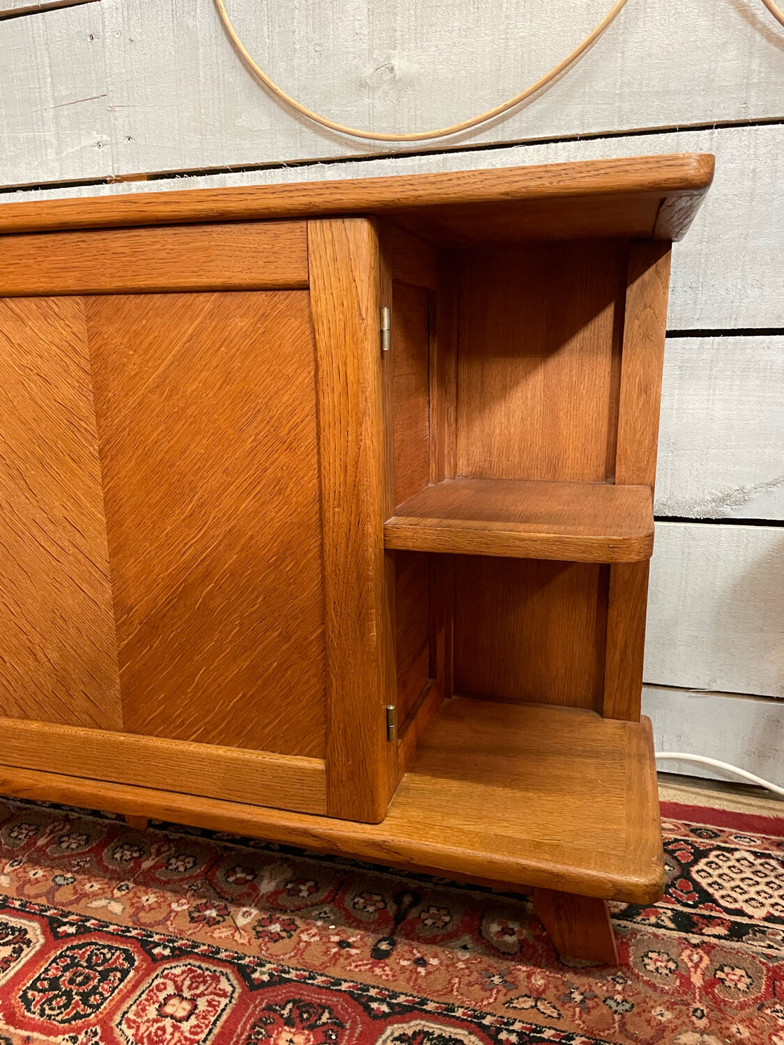 Vintage TV side stand with compass legs ep 60