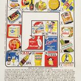 Vintage publicity teatowel