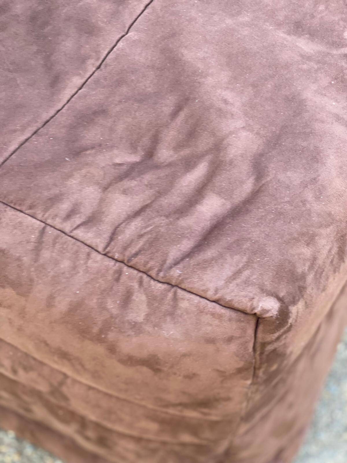 JP Gauthier brown velvet 2-seater convertible sofa bed